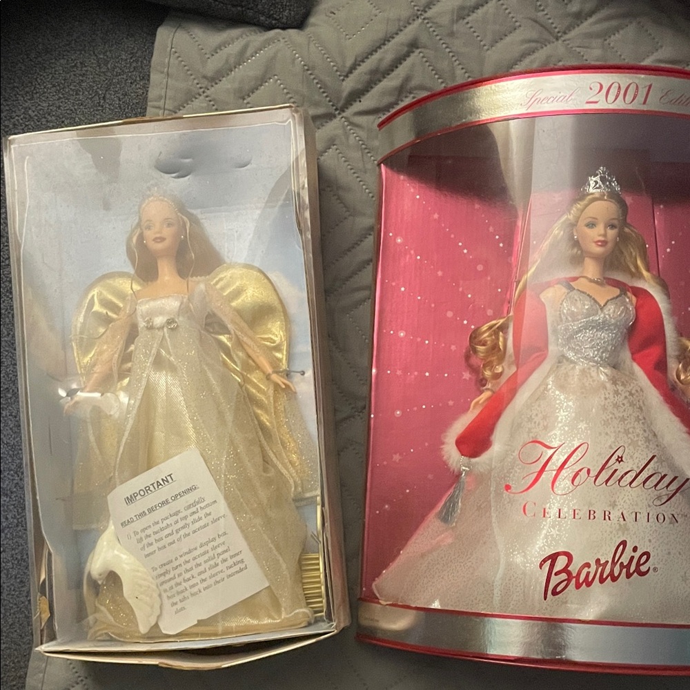 Antique Barbie Holiday Celebration Dolls